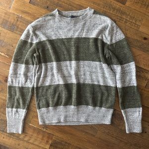 GapKids boys sweater cardigan grey green size 10